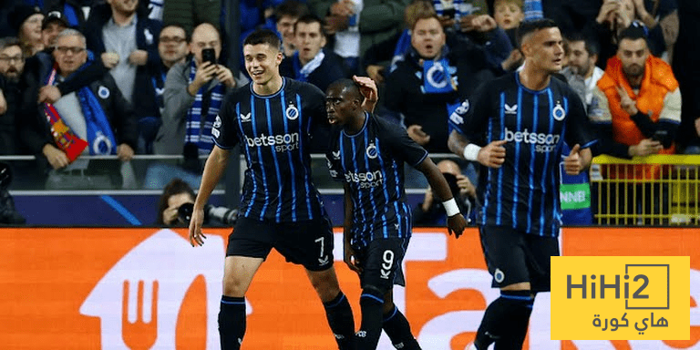 كلوب بروج يضرب برشلونة بالهدف الثالث