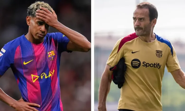 لامين يامال يشتكي مدرب اللياقة البدنية لبرشلونة