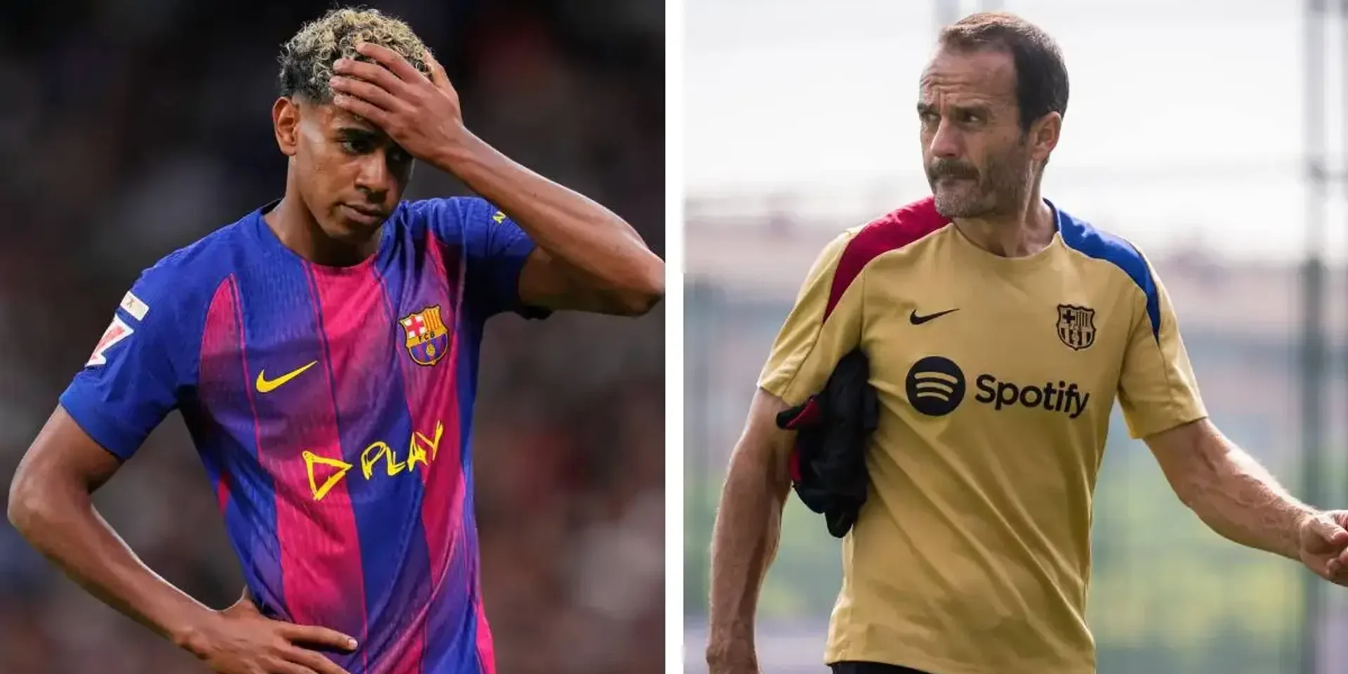 لامين يامال يشتكي مدرب اللياقة البدنية لبرشلونة