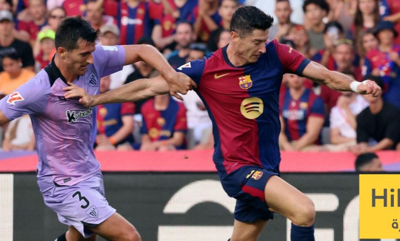 نتائج آخر خمس مباريات بين برشلونة واتلتيك بيلباو