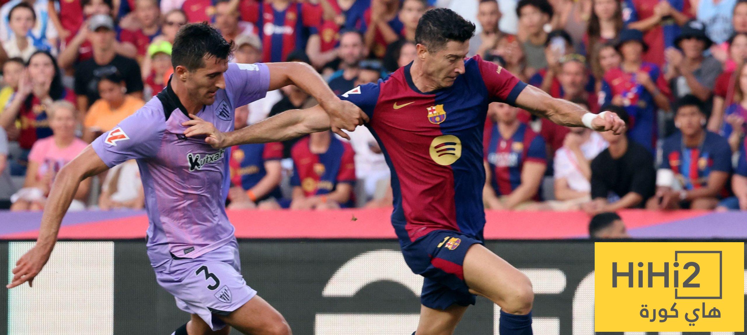 نتائج آخر خمس مباريات بين برشلونة واتلتيك بيلباو