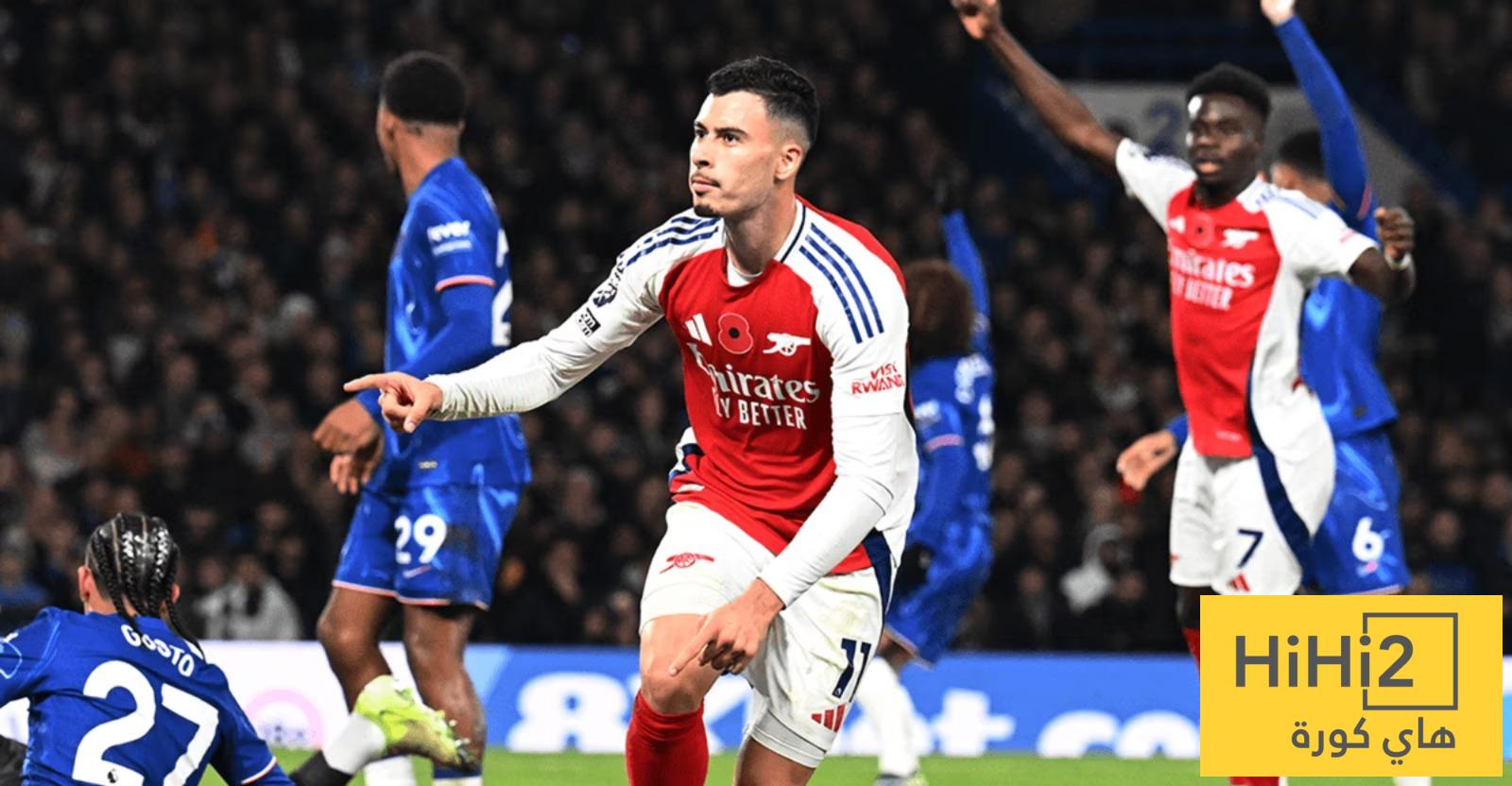 اخر هزيمة لارسنال امام تشيلسي