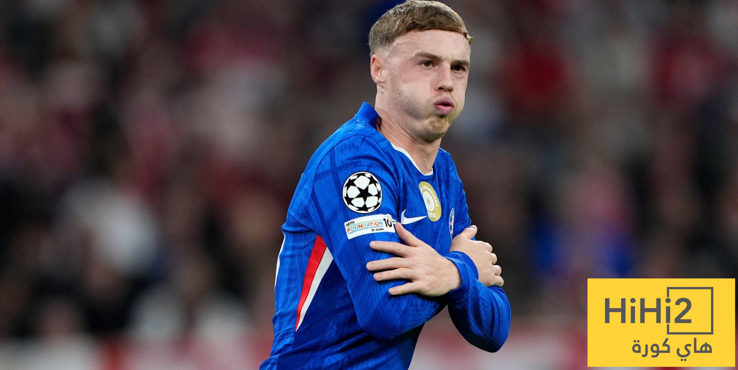 ثلاث مباريات مثالية اكول بالمر مع تشيلسي