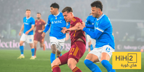 إحصائيات نصف ساعة من مباراة روما ونابولي