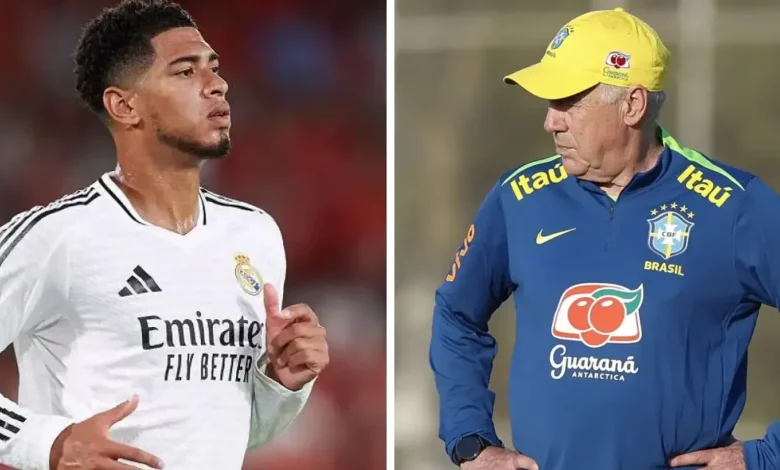 أنشيلوتي يشبه جود بيلينغهام بنجم البرازيل السابق