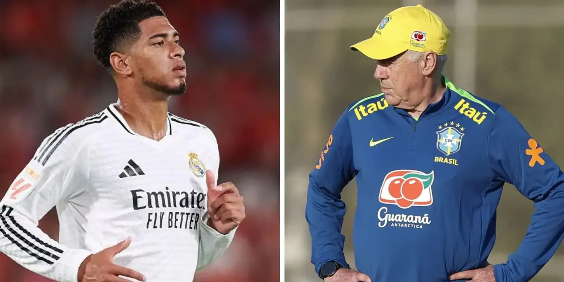 أنشيلوتي يشبه جود بيلينغهام بنجم البرازيل السابق