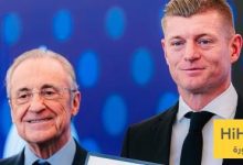 كلمة بيريز في حفل تكريم توني كروس