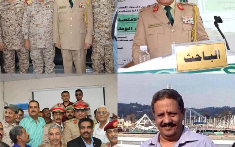 السفير فضل الحنق والصحفي العميد مقراط يهنئان الوزير اللواء سالم السقطري بنيله الماجستير بامتياز