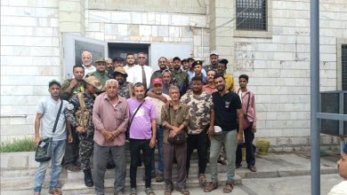 المؤسسة العامة للاتصالات بعدن تكرم ضباط الأمن الحماية لمرافقها