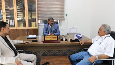 المحولي يتفقد مكتب التعليم الفني والتدريب المهني في عدن