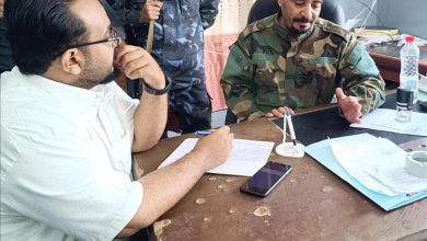 الناشط خالد القعشمي يلتقي مدير شرطة الممدارة العقيد جلال الصبيحي