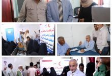 الوكيل الشبحي يدشن مخيماً طبياً مجانياً لمرضى السكر والضغط في مركز دوائي ويتفقد مركز الطوارئ التوليدية بالبريقة.