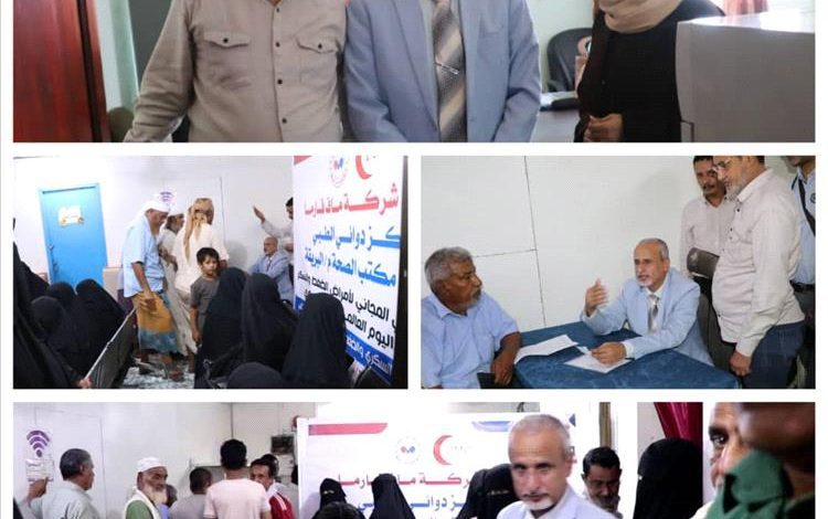 الوكيل الشبحي يدشن مخيماً طبياً مجانياً لمرضى السكر والضغط في مركز دوائي ويتفقد مركز الطوارئ التوليدية بالبريقة.