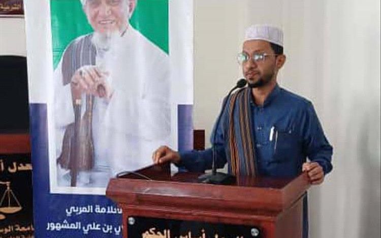 رئيس مؤسسة الصفوة يشارك في حفل افتتاح المحكمة الصورية والمكتبة العلمية ومعمل الحاسوب بجامعة الوسطية