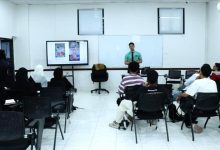 فريق القطيبي شلن ينفّذ حملة توعوية في الجامعة الألمانية لتعزيز الوعي المالي ورقمنة التعاملات