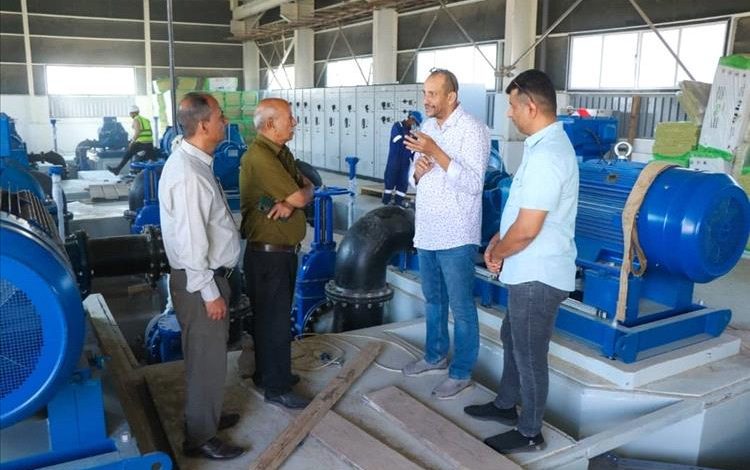 فريق من رئاسة الانتقالي بعدن يطلع على أوضاع مؤسسة المياه