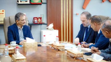 لملس يناقش مع “اليونبس” سير عمل مشروع خط الخمسين ومعالجة طفح المجاري