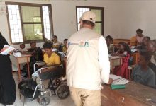 مؤسسة نبض الحياة تتفقد مشروع تكامل التعليم التعويضي للاطفال المتسربين والمنقطعين عن التعليم بالبريقة