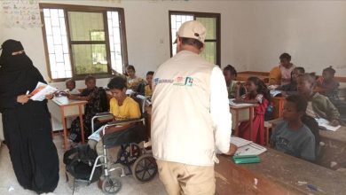 مؤسسة نبض الحياة تتفقد مشروع تكامل التعليم التعويضي للاطفال المتسربين والمنقطعين عن التعليم بالبريقة