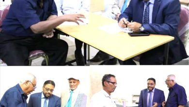 نائب وزير الثقافة يزور معهد جميل غانم بعدن ويؤكد أهمية تحويله إلى كلية للفنون الجميلة