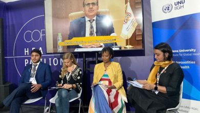 وزير الصحة يشارك عن بُعد في مؤتمر المناخ العالمي COP30 بالبرازيل ويعرض استراتيجية اليمن للصحة والمناخ والنزوح والهجرة