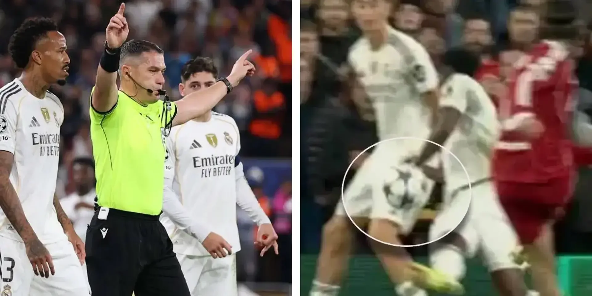 سبب عدم احتساب ركلة جزاء على تشواميني أمام ليفربول