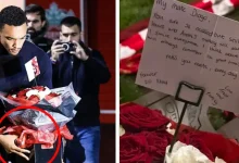 صور: أرنولد يترك رسالة مؤثرة لديوغو جوتا