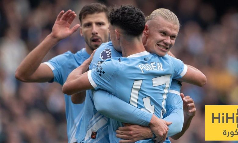 السيتي يتصدر أندية البريميرليغ في الأهداف من اللعب المفتوح