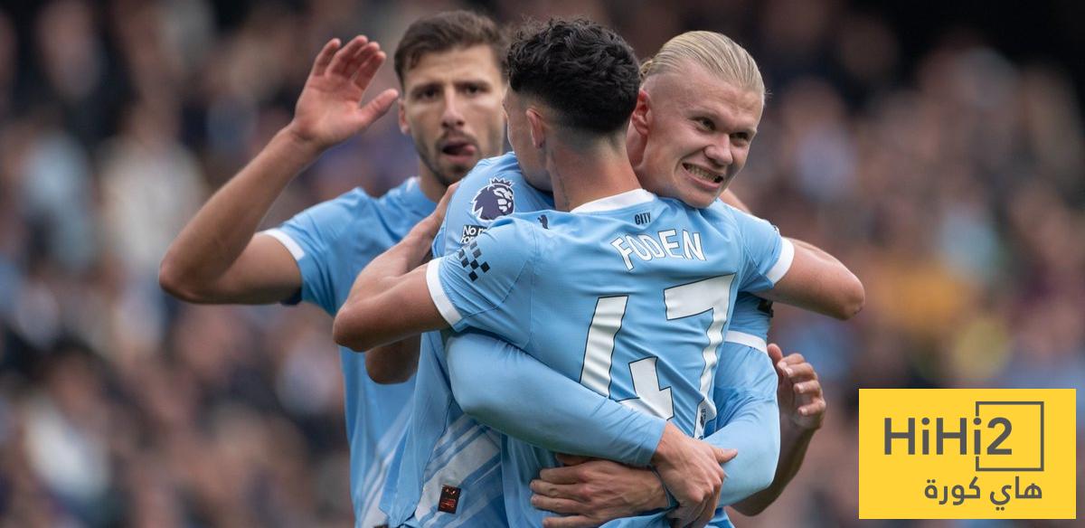 السيتي يتصدر أندية البريميرليغ في الأهداف من اللعب المفتوح