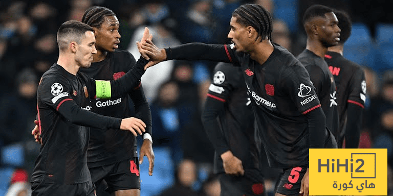 باير ليفركوزن يسجل الهدف الاول في شباك مانشستر سيتي