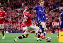 نتائج آخر خمس مباريات بين مانشستر يونايتد وإيفرتون