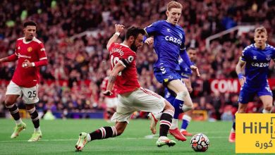 نتائج آخر خمس مباريات بين مانشستر يونايتد وإيفرتون