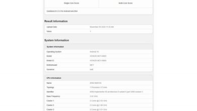 اختبار Geekbench يكشف عن معالج وسعة الذاكرة في Honor 500