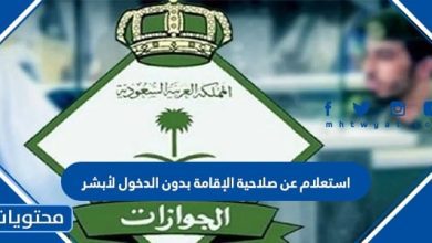 استعلام عن صلاحية الإقامة بدون الدخول لأبشر