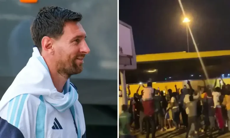 استقبال تاريخي لميسي في أنجولا