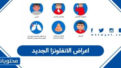 اعراض الانفلونزا الجديدة