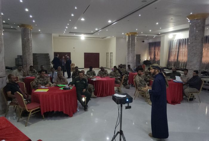 المسعودي يفتتح ورشة تدريبية في القانون الدولي الإنساني لضباط المقاومة الوطنية بالمخا