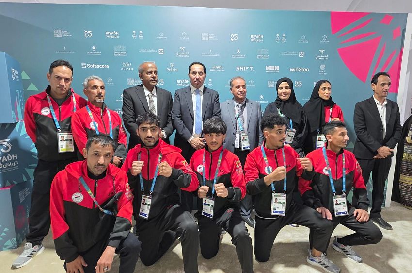 الوزير البكري يحث بعثة اليمن المشاركة في العاب التضامن الإسلامي في الرياض على تقديم افضل أداء