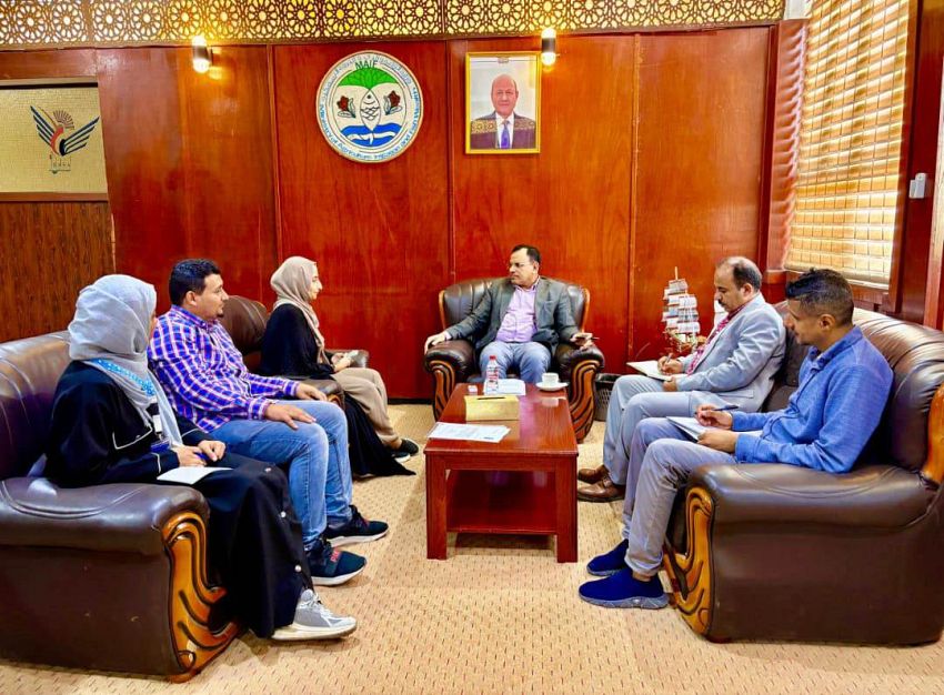 الوزير السقطري يبحث مع منظمة "يمن أيد" تدخلاتها في القطاع الزراعي
