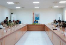 امنية شبوة تناقش عدداً من القضايا المتصلة بعمل الاجهزة الامنية بالمحافظة