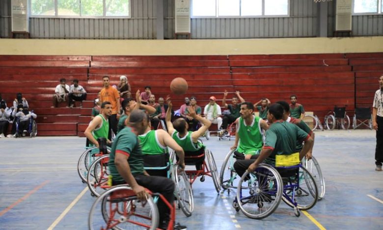 انطلاق منافسات البطولة الوطنية الأولى لكرة السلة للكراسي المتحركة لذوي الإعاقة بعدن