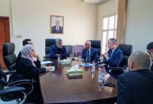 باصهيب يبحث مع وفد مسؤولي قطاع المياه بالبنك الدولي تغطية الاحتياجات الاساسية لقطاع المياه