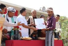 برعاية طارق صالح.. الظرافي وأنعم يكرمان الفائزين بمسابقة الشعر الشعبي في الوازعية بتعز