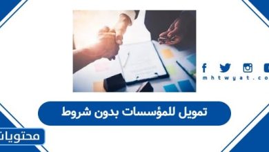 تمويل للمؤسسات بدون شروط