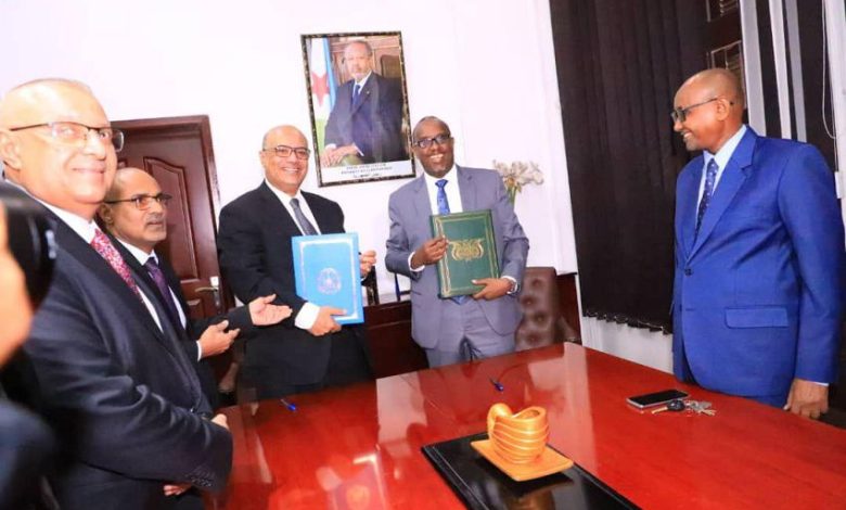 توقيع مذكرة تفاهم بين اليمن وجيبوتي في مجالات الاتصالات وتكنولوجيا المعلومات والتحول الرقمي