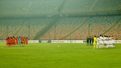 دقيقة حداد على روح محمد صبري قبل انطلاق مباراة الزمالك ضد زيسكو في الكونفدرالية