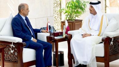 رئيس الوزراء يعقد جلسة مباحثات مع نظيره القطري