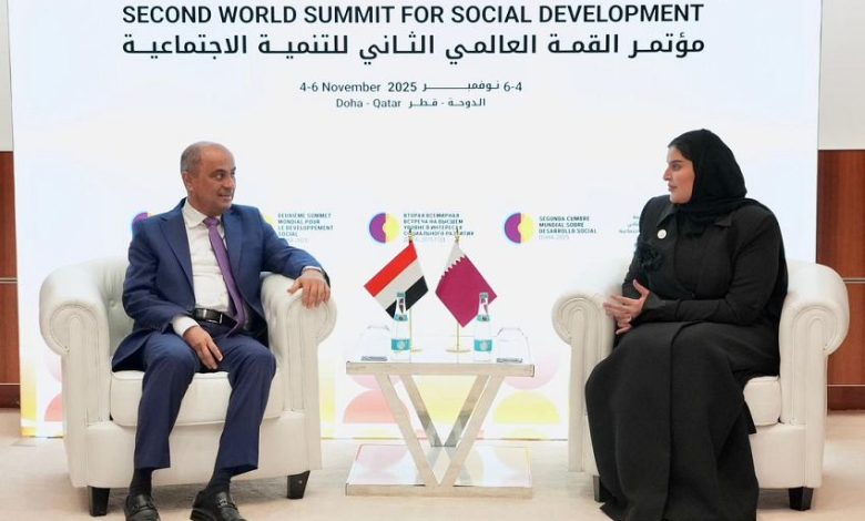 رئيس الوزراء يلتقي وزيرة الدولة للتعاون الدولي القطرية