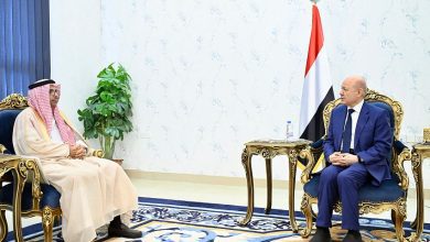 رئيس مجلس القيادة يستقبل سفير مجلس التعاون لدول الخليج العربية