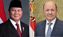 رئيس مجلس القيادة يعزي في ضحايا الفيضانات والانزلاقات الأرضية في اندونيسيا